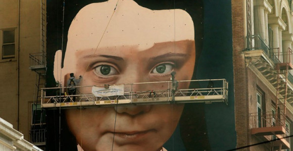 Грета Тунберг добила мурал у Сан Франциску