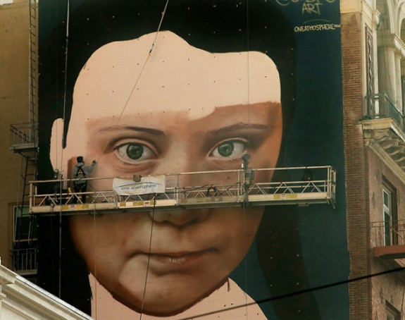 Greta Tunberg dobila mural u San Francisku