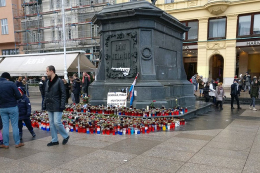 Pokidan plakat s Praljkovim likom