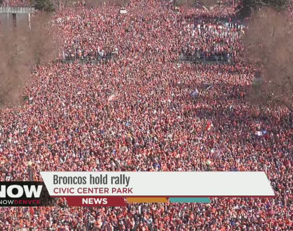 Видео: Денвер има 660.000 људи, милион дочекао Бронкосе!