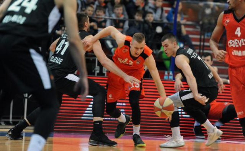 ABA: Oslabljeni Partizan posustao u finišu kod Cedevite!