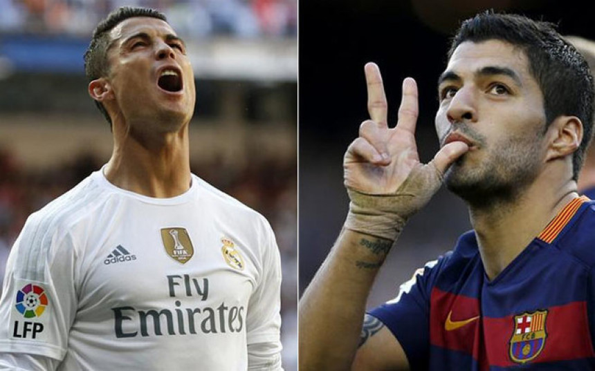 Ko će osvojiti ''Zlatnu kopačku'' – Suares ili Ronaldo?!