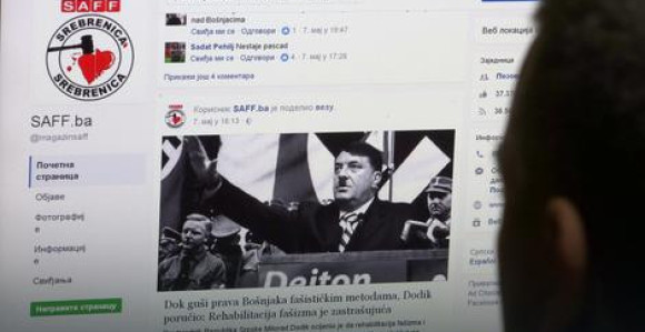 Dodik predstavljen kao Hitler