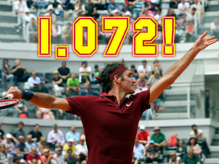Živa legenda! Ispred još samo Konors - Federerova 1.072 pobjeda u karijeri!