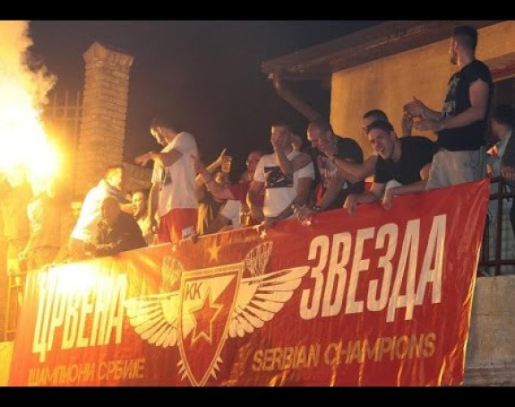 Video: ''Crveno-bijeli'' proslavili titulu na Kalemegdanu!
