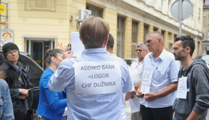 Protest udruženja "Švicarac" 