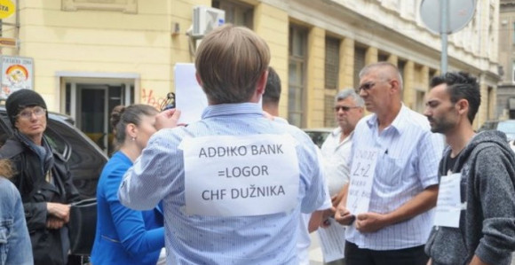 Protest udruženja "Švicarac" 