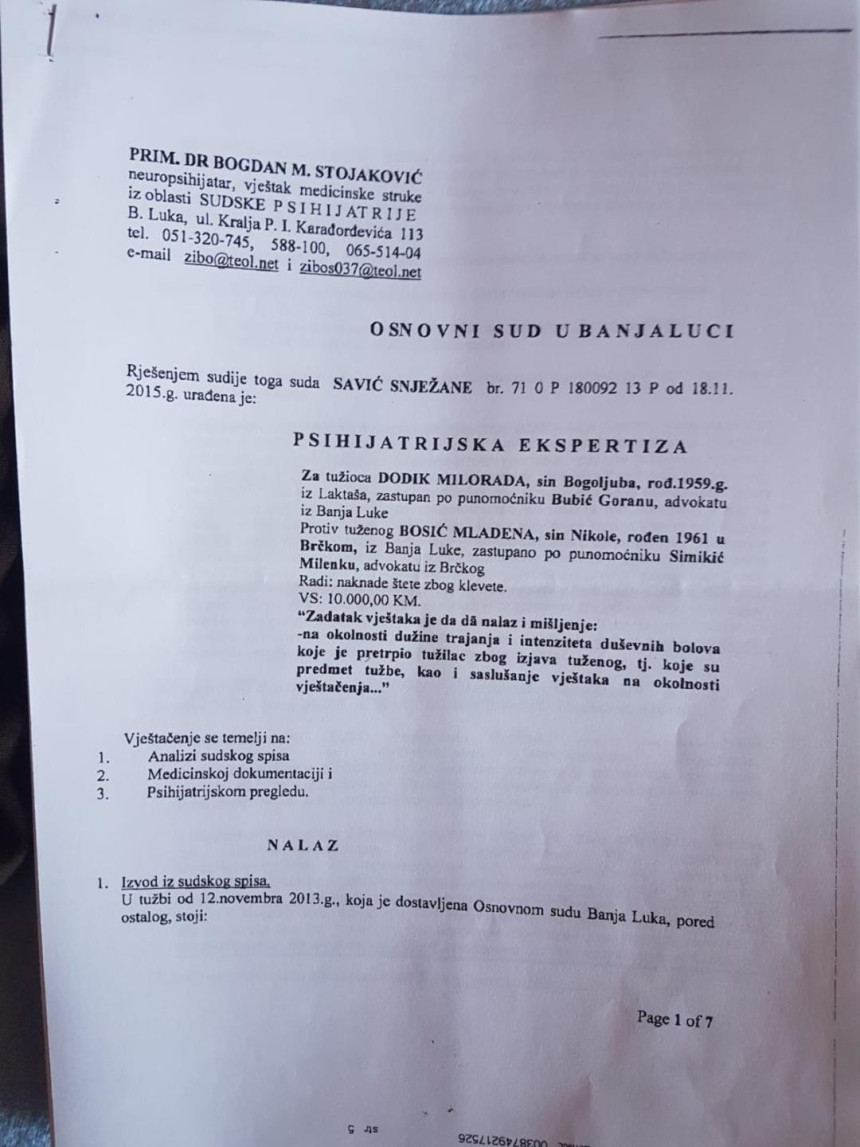 Dodik ima tešku i opasnu dijagnozu