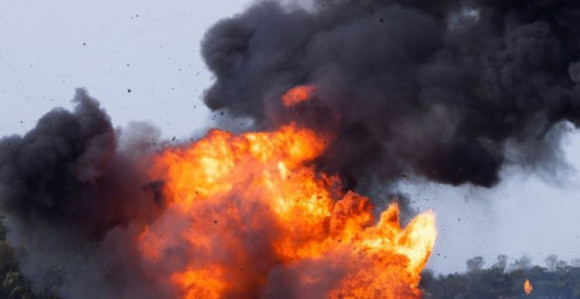 Снимак експлозије у нуклеарном постројењу