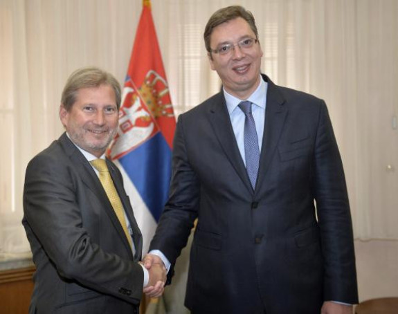Vučić se sastao sa komesarom EU