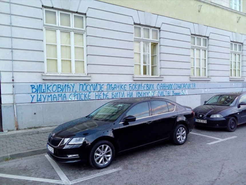 U BL osvanuo grafit protiv premijera Srpske 