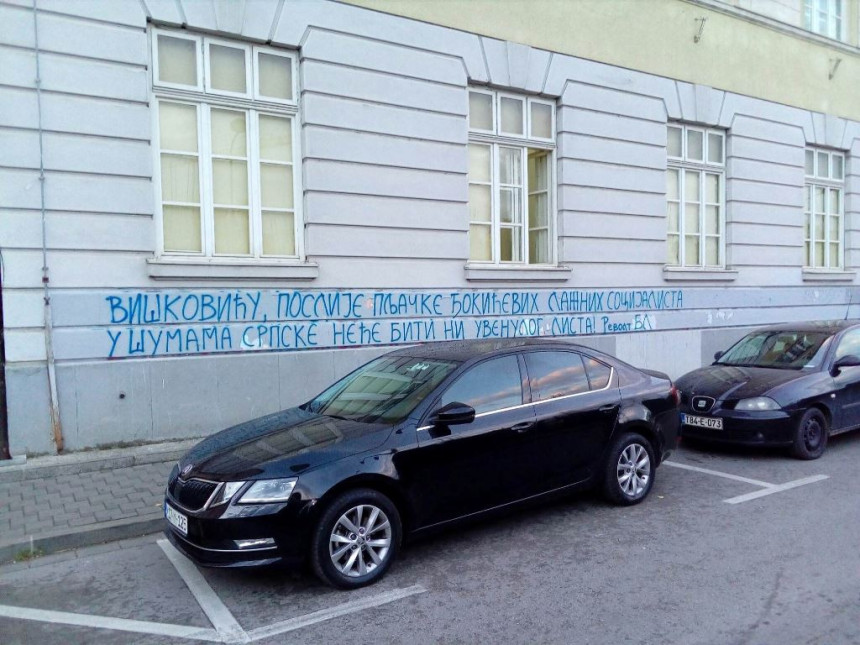U BL osvanuo grafit protiv premijera Srpske