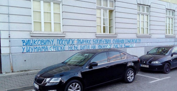 U BL osvanuo grafit protiv premijera Srpske 