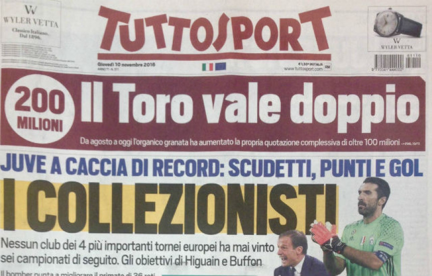 Miha donio Torinu 100.000.000 evra!