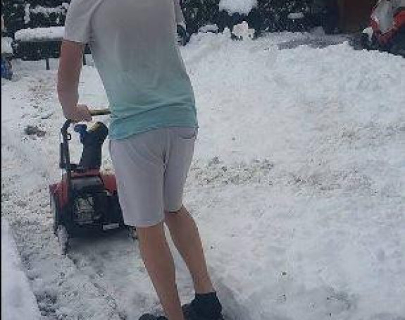 Njega snijeg             nije iznenadio