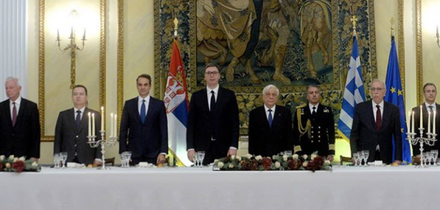 Predsjednik Grčke priredio večeru u čast Vučića