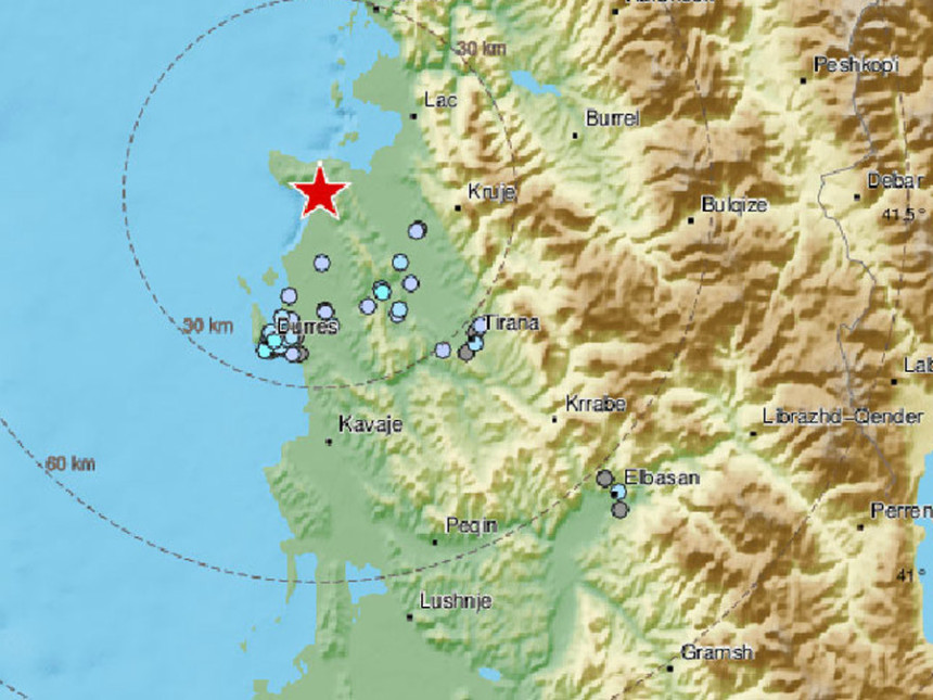Албанија: Нови земљотрес јачине 3,4 степена