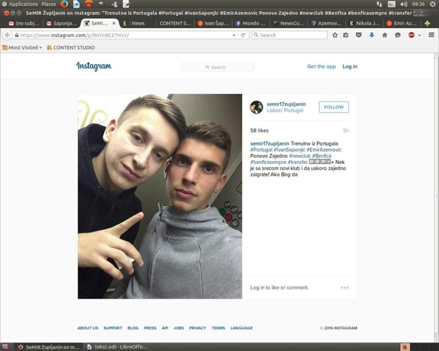 Шапоњић је већ у Португалу!