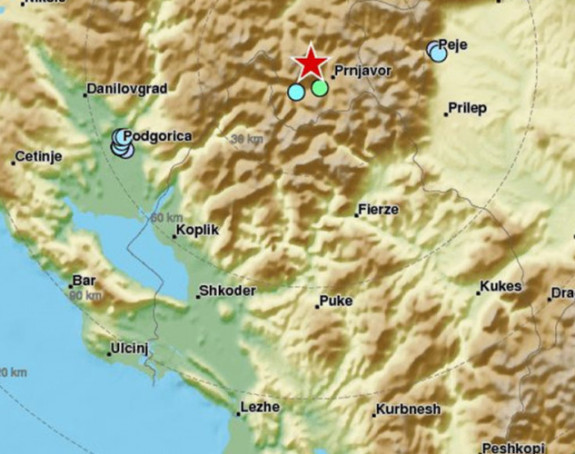 Jači zemljotres pogodio CG