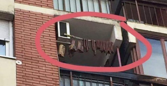 Tuzla: Umjesto veša, suši meso