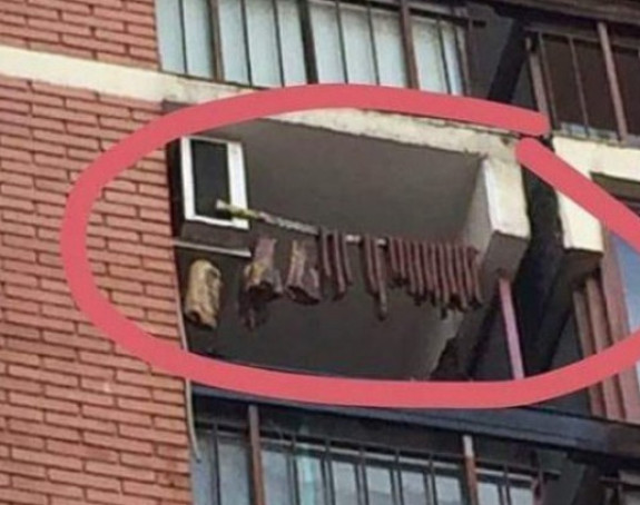 Tuzla: Umjesto veša, suši meso