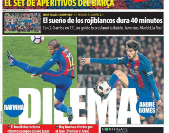 Barsine dileme - Andre Gomes i Rafinja...