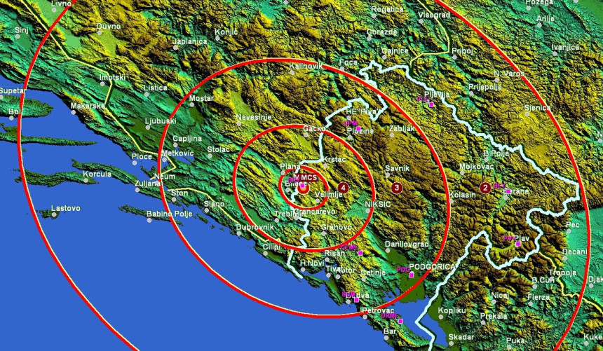 Blaži zemljotres u Hercegovini