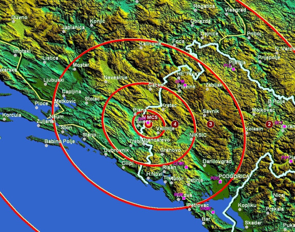 Блажи земљотрес у Херцеговини