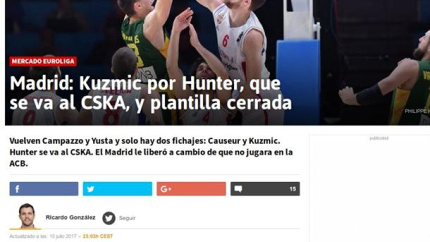 Crveno-bijeli idu jedan za drugim: Kuzmić u Realu!