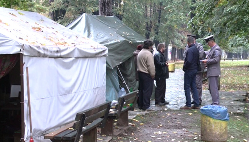 Štrajkače tjeraju iz banjalučkog parka