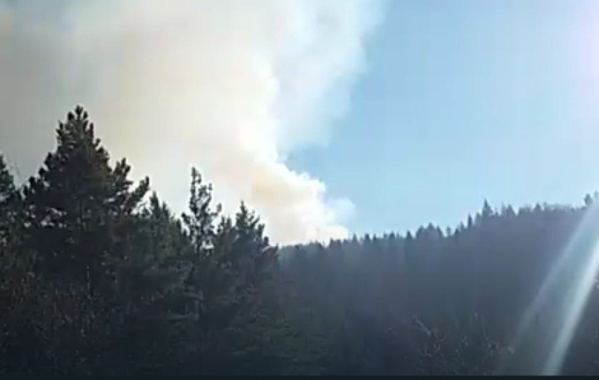 Požar na Trebeviću: Vatrogasci u akciji
