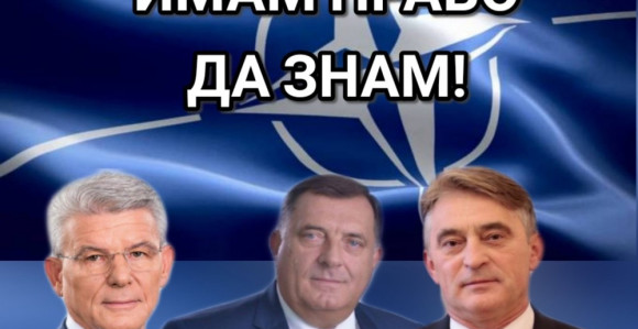 Šarović potpisao peticiju "Imam pravo da znam"