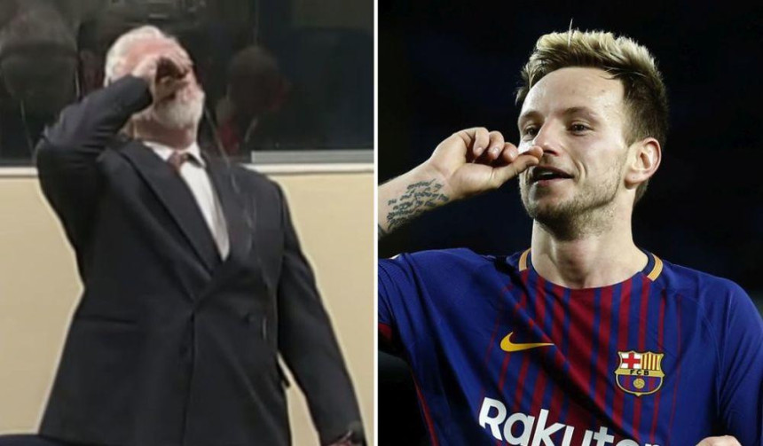 Video - Rakitić kao haški osuđenik: Dao gol, "popio otrov"!