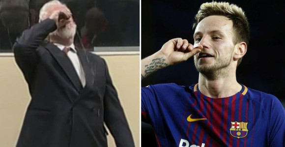 Video - Rakitić kao haški osuđenik: Dao gol, "popio otrov"!