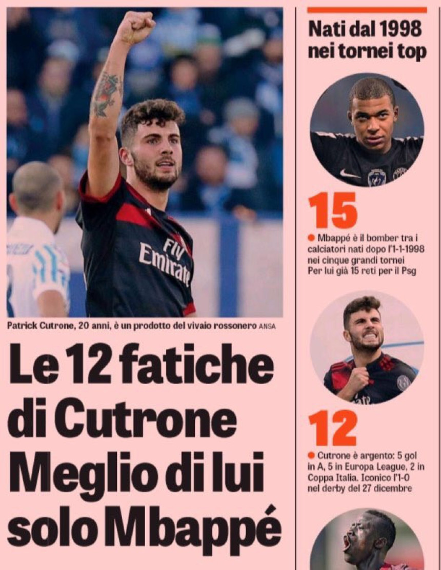 Priča: Čudo Patrik Kutrone i kako Milan ljetos nije vjerovao u njega?