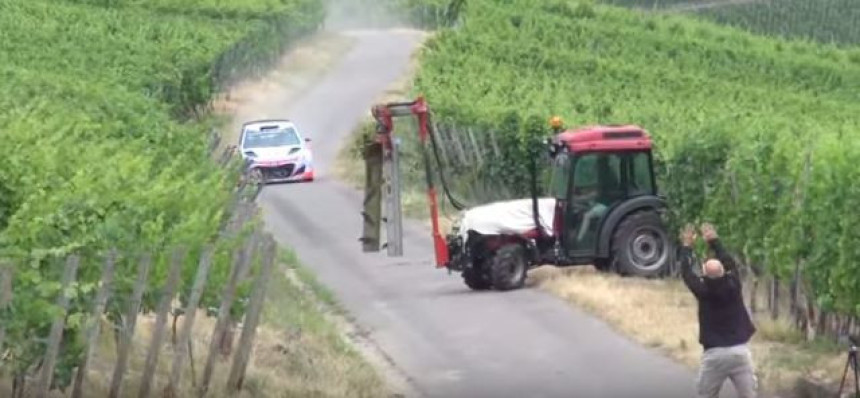 Video: Kad traktorista uleti na VRC reli!