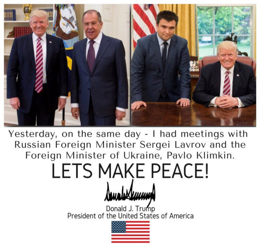 Трамп: - Хајде да градимо мир!