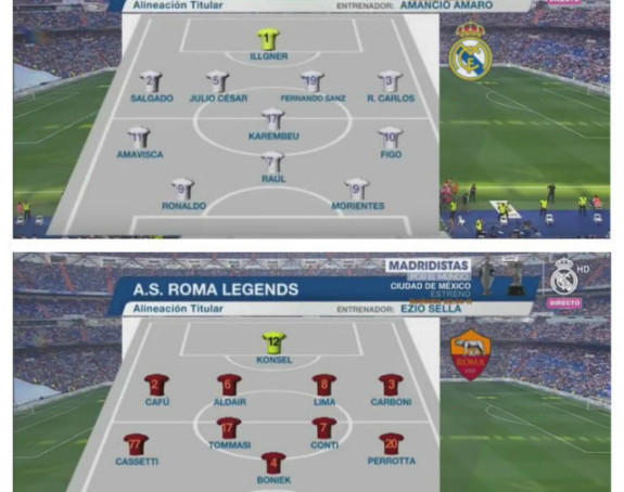 Фешта легенди! Роналдо, Раул, Кафу, Карлос, Моријентес...