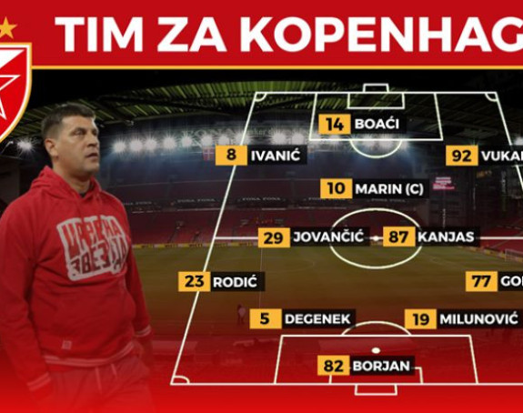 LŠ: Zvezda - tim za Kopenhagen...