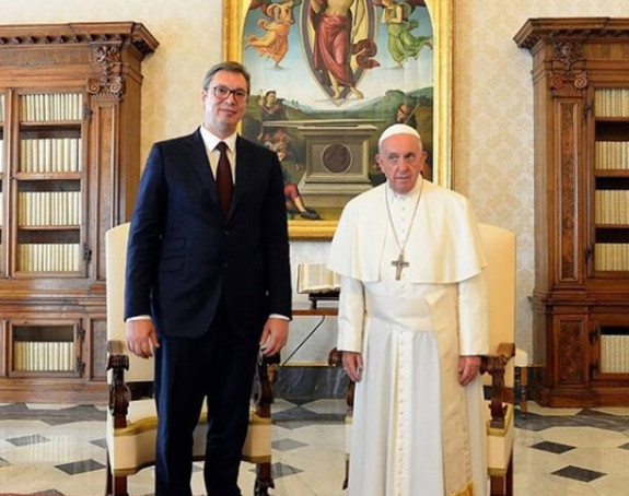 Vučić sa papom o saradnji Srbije i Vatikana
