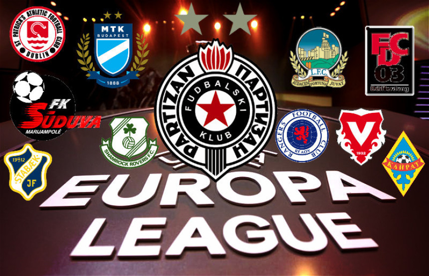 Žreb za Ligu Evrope: Partizan nosilac u sva četiri kola!