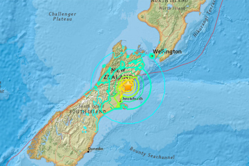 Snažan zemljotres pogodio Novi Zeland
