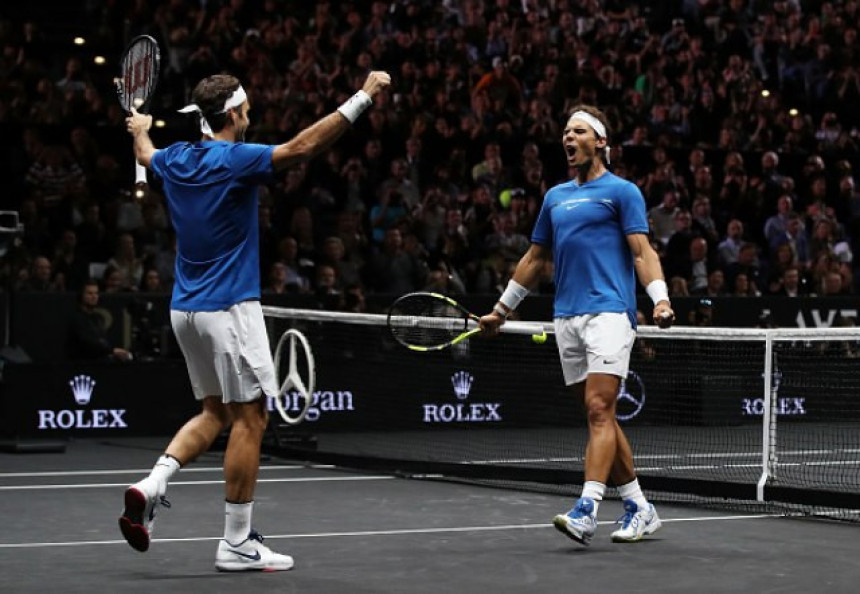 Федерер и Надал заједно на Лејвер купу 2019.
