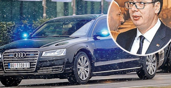 U čemu se Vučić vozio po Zagrebu?