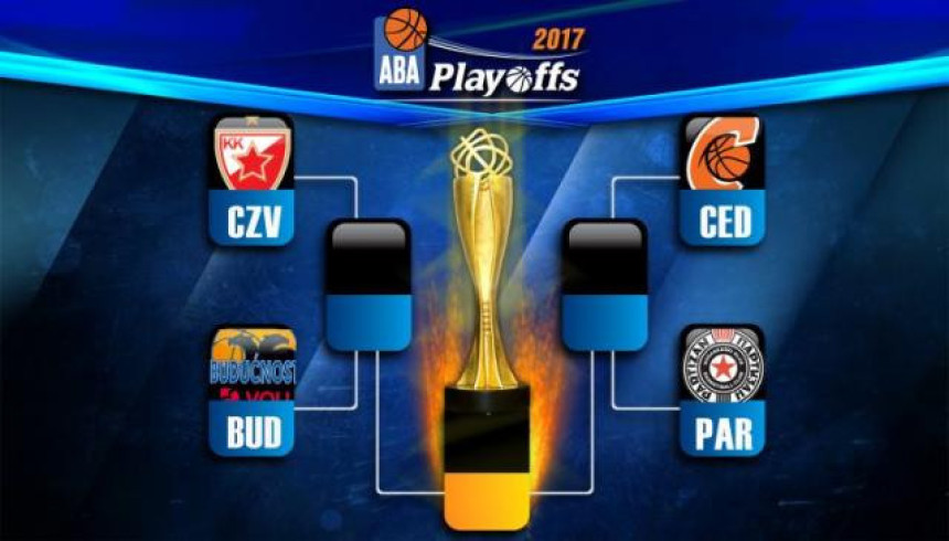 ABA - plej-of: Partizan u ZG 18. marta, Zvezda čeka Budućnost 19. marta!