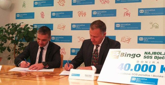 ''Bingo'' donirao 40.000 KM za djecu