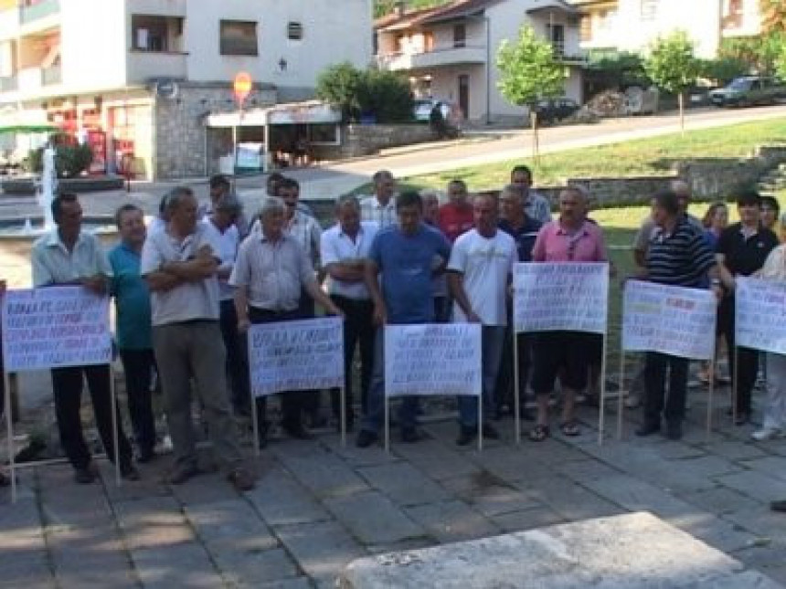 Protest radnika Hidrogradnje u Bileći