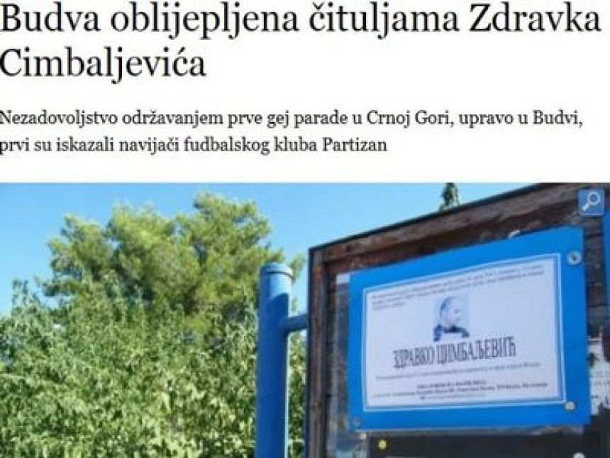 Čitulje za organizatora Parade ponosa