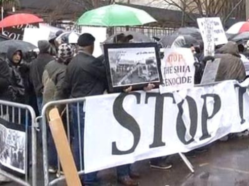 Demonstracije u Njujorku protiv rata u Siriji