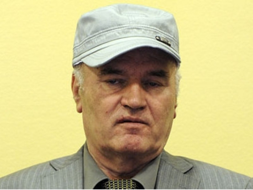 General Mladić ponovo nije u sudnici